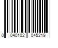 Barcode Image for UPC code 0040102045219