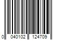 Barcode Image for UPC code 0040102124709