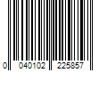 Barcode Image for UPC code 0040102225857