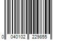 Barcode Image for UPC code 0040102229855