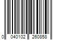 Barcode Image for UPC code 0040102260858