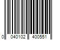 Barcode Image for UPC code 0040102400551