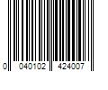 Barcode Image for UPC code 0040102424007