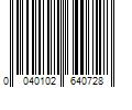 Barcode Image for UPC code 0040102640728