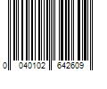 Barcode Image for UPC code 0040102642609