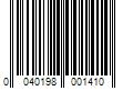 Barcode Image for UPC code 0040198001410