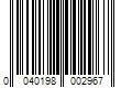 Barcode Image for UPC code 0040198002967