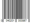 Barcode Image for UPC code 0040201000867