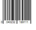 Barcode Image for UPC code 0040232189111