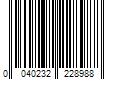 Barcode Image for UPC code 0040232228988