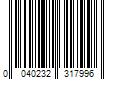 Barcode Image for UPC code 0040232317996