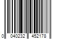 Barcode Image for UPC code 0040232452178