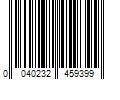 Barcode Image for UPC code 0040232459399