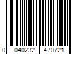 Barcode Image for UPC code 0040232470721