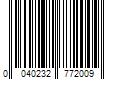 Barcode Image for UPC code 0040232772009