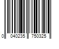 Barcode Image for UPC code 0040235750325