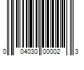 Barcode Image for UPC code 004030000023