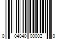 Barcode Image for UPC code 004040000020