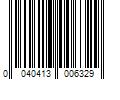 Barcode Image for UPC code 0040413006329