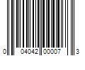 Barcode Image for UPC code 004042000073