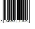 Barcode Image for UPC code 0040565111810