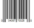 Barcode Image for UPC code 004057700258