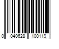 Barcode Image for UPC code 0040628100119