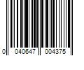 Barcode Image for UPC code 0040647004375