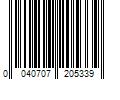 Barcode Image for UPC code 0040707205339