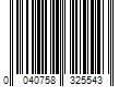 Barcode Image for UPC code 0040758325543