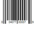 Barcode Image for UPC code 004077000079