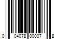 Barcode Image for UPC code 004078000078