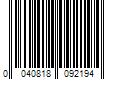 Barcode Image for UPC code 0040818092194