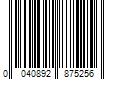 Barcode Image for UPC code 0040892875256