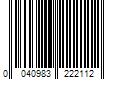 Barcode Image for UPC code 0040983222112