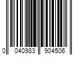 Barcode Image for UPC code 0040983904506