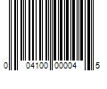 Barcode Image for UPC code 004100000045