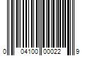 Barcode Image for UPC code 004100000229