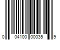 Barcode Image for UPC code 004100000359