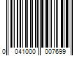 Barcode Image for UPC code 0041000007699