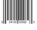 Barcode Image for UPC code 004100000823