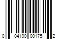 Barcode Image for UPC code 004100001752