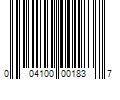 Barcode Image for UPC code 004100001837