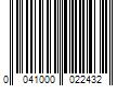 Barcode Image for UPC code 0041000022432