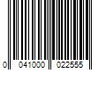 Barcode Image for UPC code 0041000022555