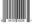 Barcode Image for UPC code 004100002261