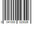 Barcode Image for UPC code 0041000023026