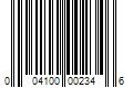 Barcode Image for UPC code 004100002346