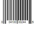 Barcode Image for UPC code 004100002445