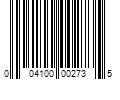 Barcode Image for UPC code 004100002735